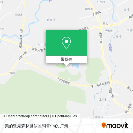 美的鹭湖森林度假区销售中心地图