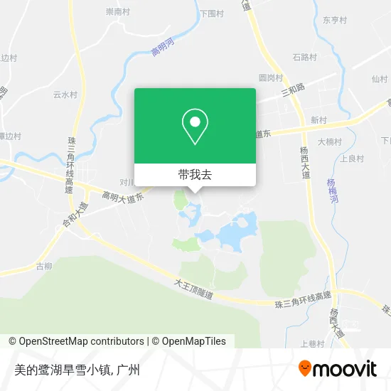 美的鹭湖旱雪小镇地图