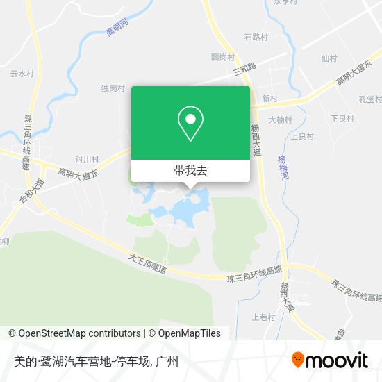 美的·鹭湖汽车营地-停车场地图