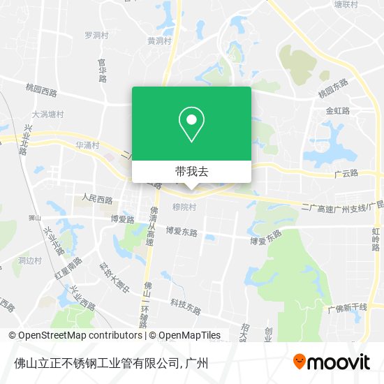 佛山立正不锈钢工业管有限公司地图