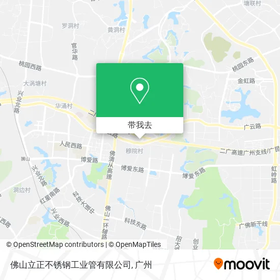 佛山立正不锈钢工业管有限公司地图