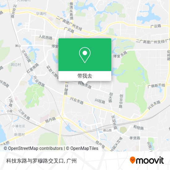 科技东路与罗穆路交叉口地图