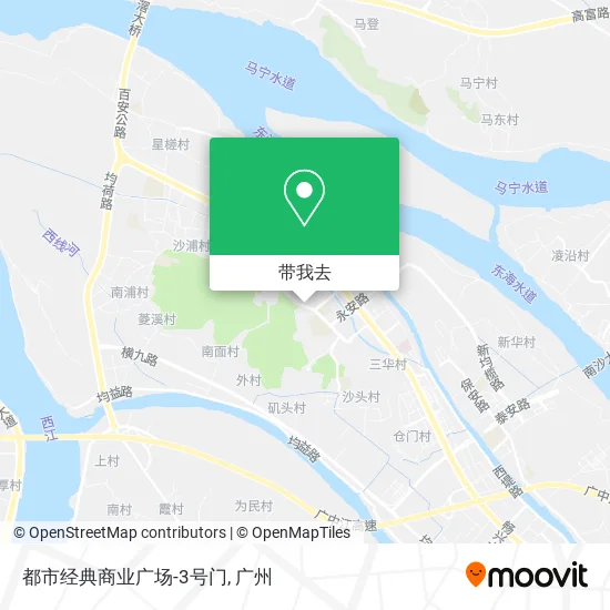 都市经典商业广场-3号门地图