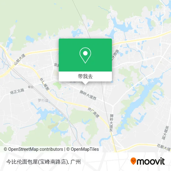 今比伦面包屋(宝峰南路店)地图