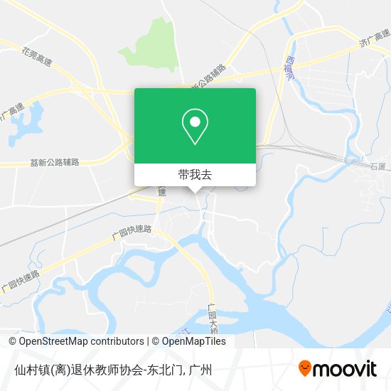 仙村镇(离)退休教师协会-东北门地图