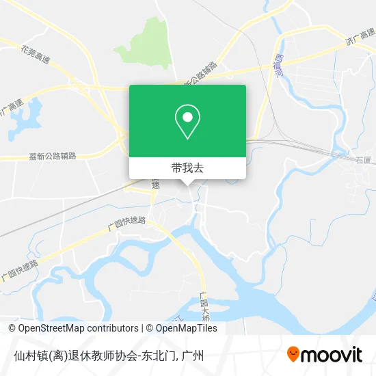 仙村镇(离)退休教师协会-东北门地图