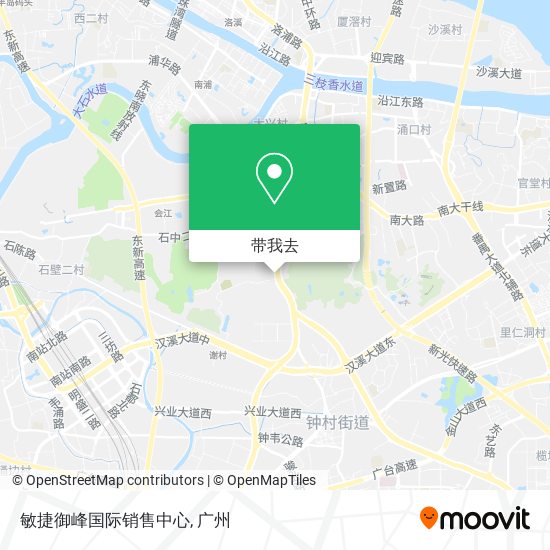 敏捷御峰国际销售中心地图