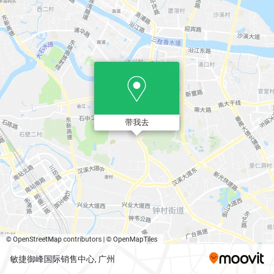 敏捷御峰国际销售中心地图