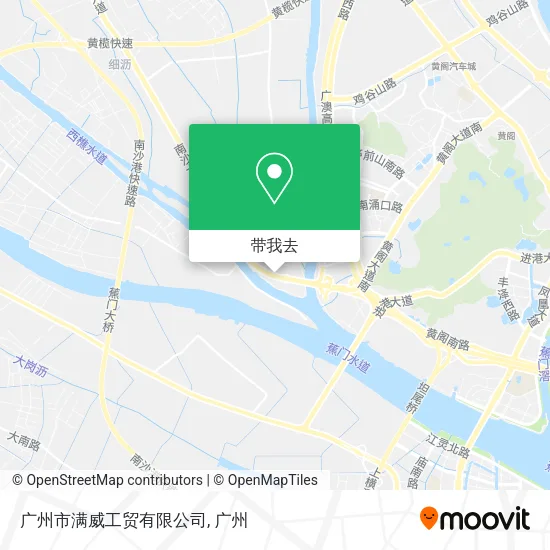 广州市满威工贸有限公司地图