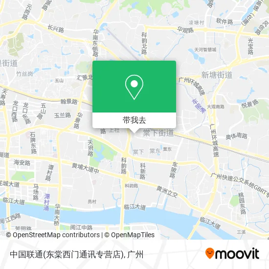 中国联通(东棠西门通讯专营店)地图