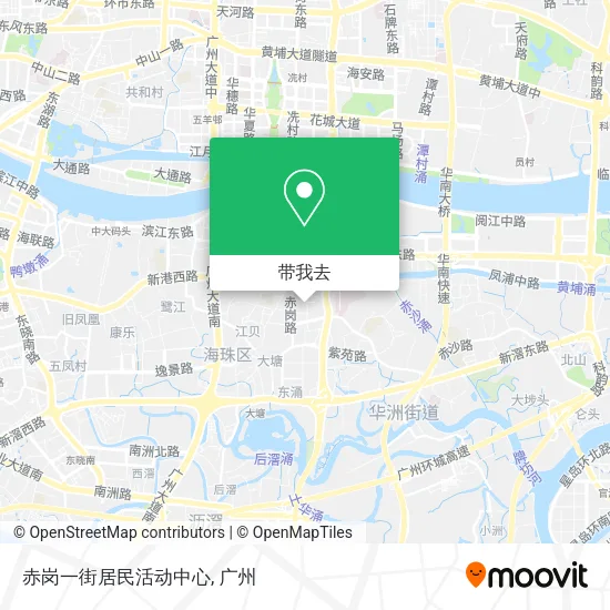 赤岗一街居民活动中心地图
