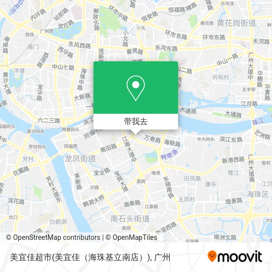 美宜佳超市(美宜佳（海珠基立南店）)地图