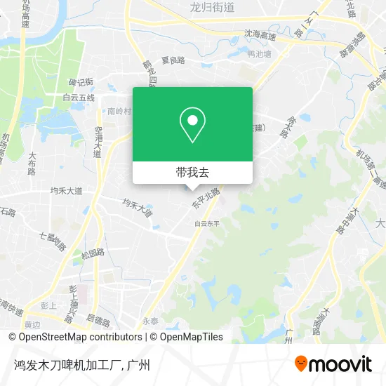 鸿发木刀啤机加工厂地图