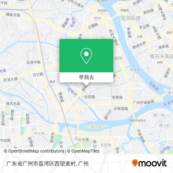 广东省广州市荔湾区西望麦村地图