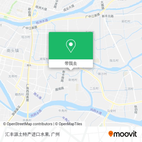 汇丰源土特产进口水果地图