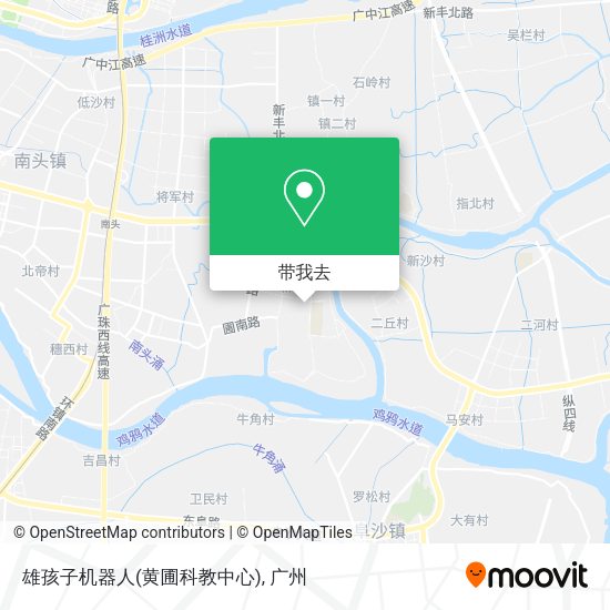 雄孩子机器人(黄圃科教中心)地图