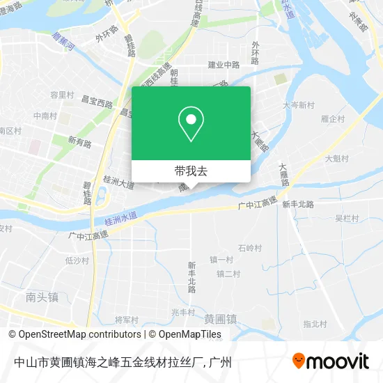 中山市黄圃镇海之峰五金线材拉丝厂地图
