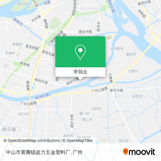 中山市黄圃镇超力五金塑料厂地图