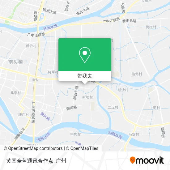 黄圃全蓝通讯合作点地图