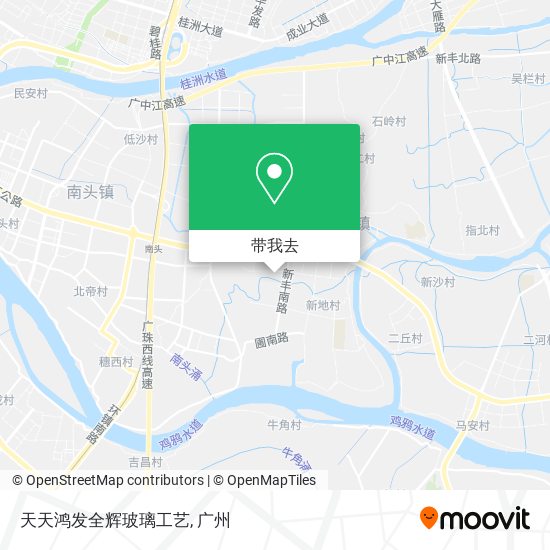 天天鸿发全辉玻璃工艺地图