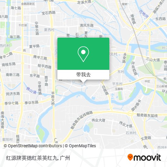红源牌英德红茶英红九地图