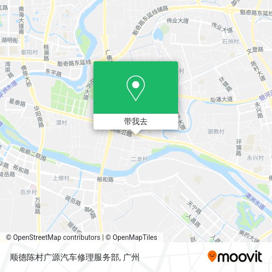 顺德陈村广源汽车修理服务部地图
