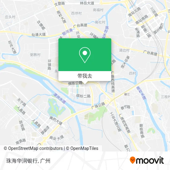 珠海华润银行地图