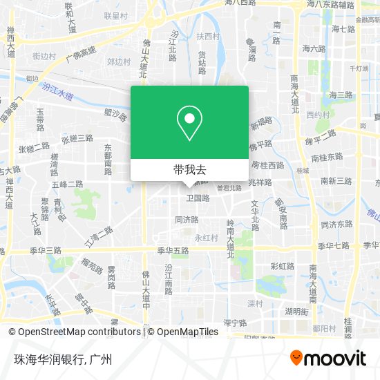 珠海华润银行地图