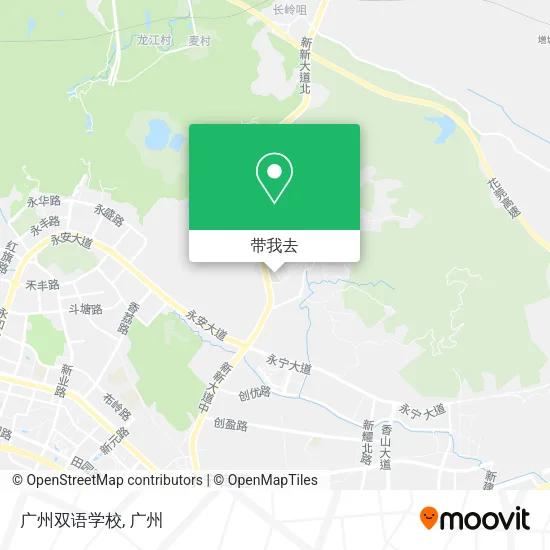 广州双语学校地图