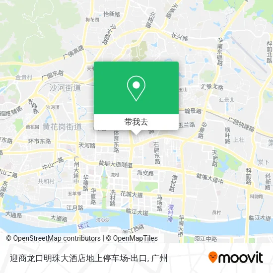 迎商龙口明珠大酒店地上停车场-出口地图