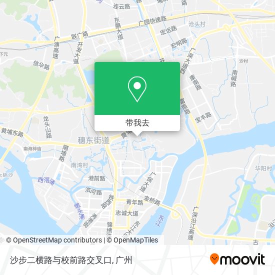 沙步二横路与校前路交叉口地图