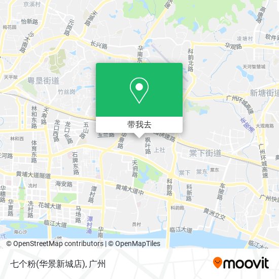七个粉(华景新城店)地图