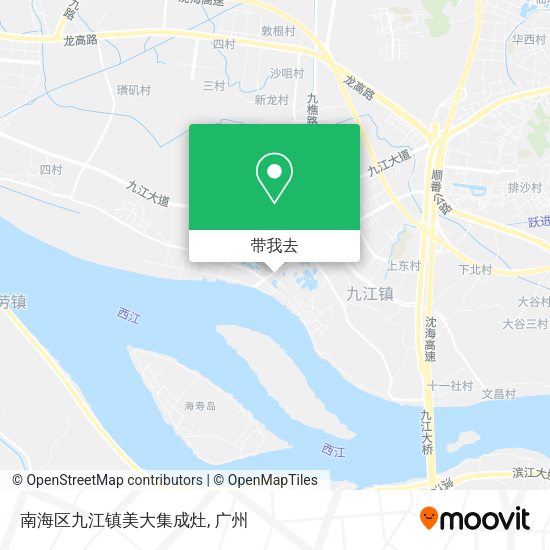 南海区九江镇美大集成灶地图