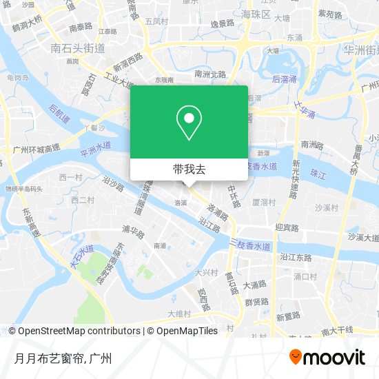 月月布艺窗帘地图