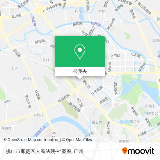 佛山市顺德区人民法院-档案室地图