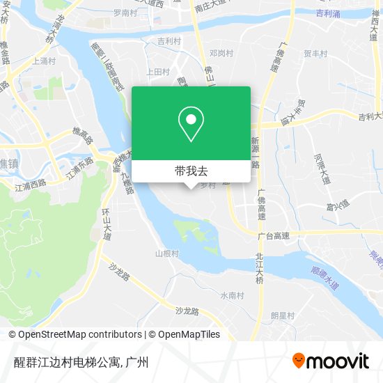 醒群江边村电梯公寓地图