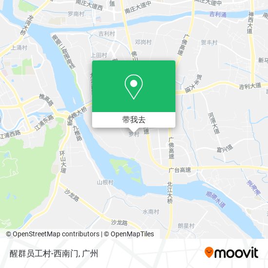 醒群员工村-西南门地图