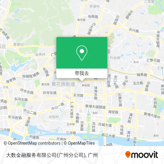 大数金融服务有限公司(广州分公司)地图