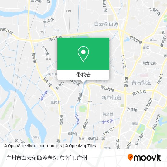 广州市白云侨颐养老院-东南门地图