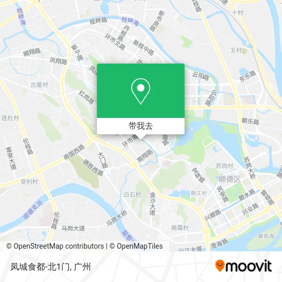 凤城食都-北1门地图
