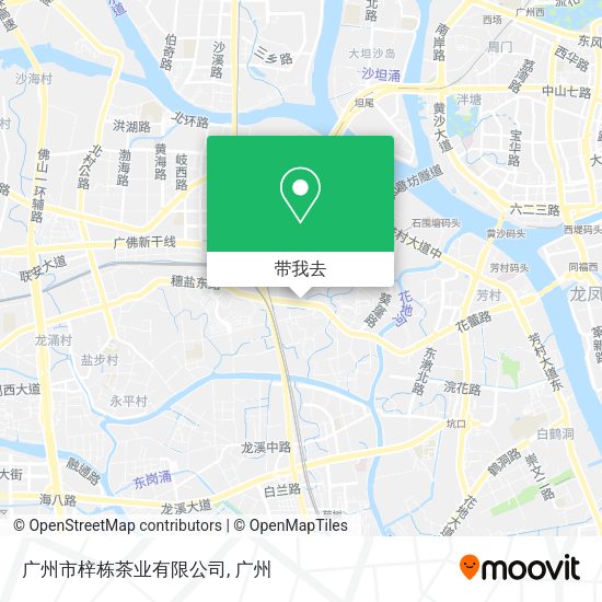 广州市梓栋茶业有限公司地图