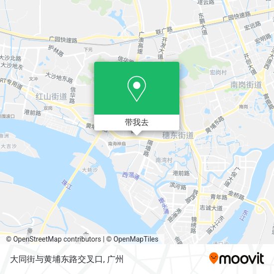 大同街与黄埔东路交叉口地图