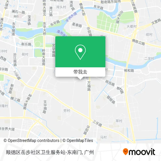 顺德区岳步社区卫生服务站-东南门地图