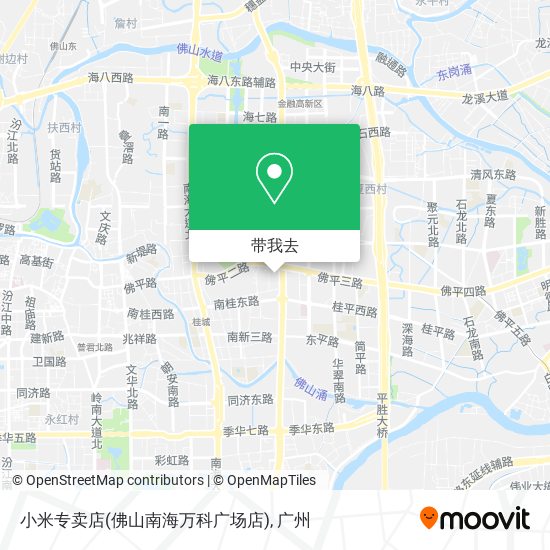 小米专卖店(佛山南海万科广场店)地图