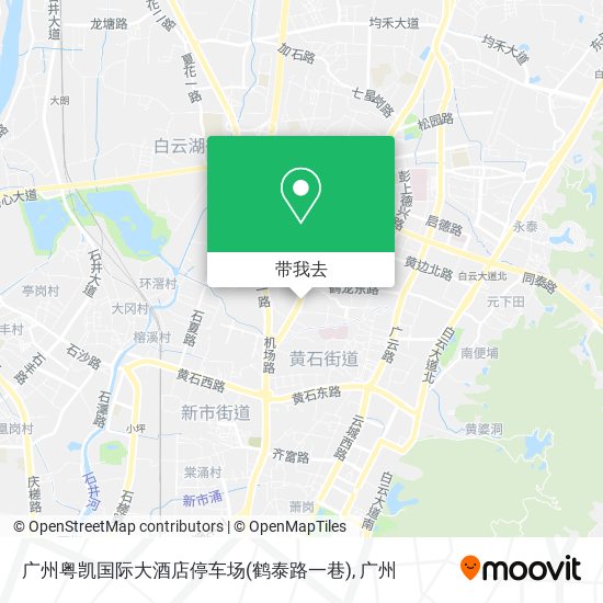 广州粤凯国际大酒店停车场(鹤泰路一巷)地图