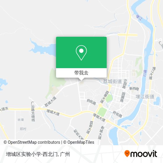 增城区实验小学-西北门地图