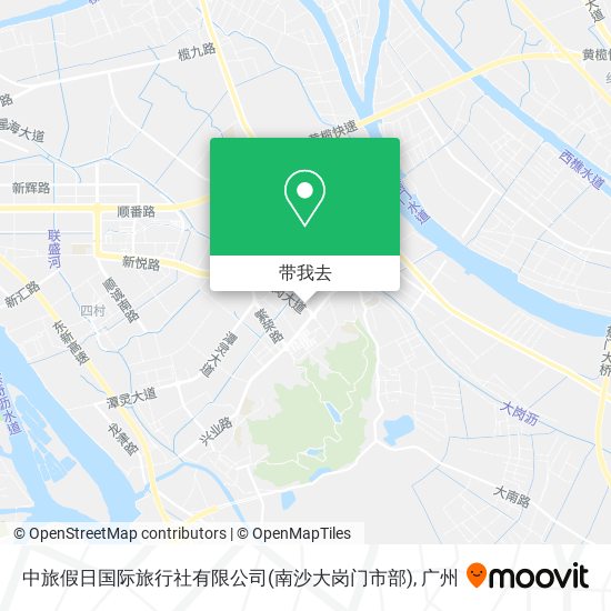 中旅假日国际旅行社有限公司(南沙大岗门市部)地图