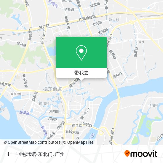 正一羽毛球馆-东北门地图