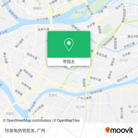 恒发电热管批发地图