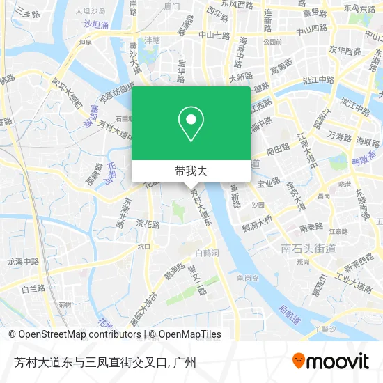 芳村大道东与三凤直街交叉口地图